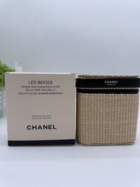 Chanel Les Beiges Pouch Cosmetic Makeup Case Storage Only 6”*5”*3”